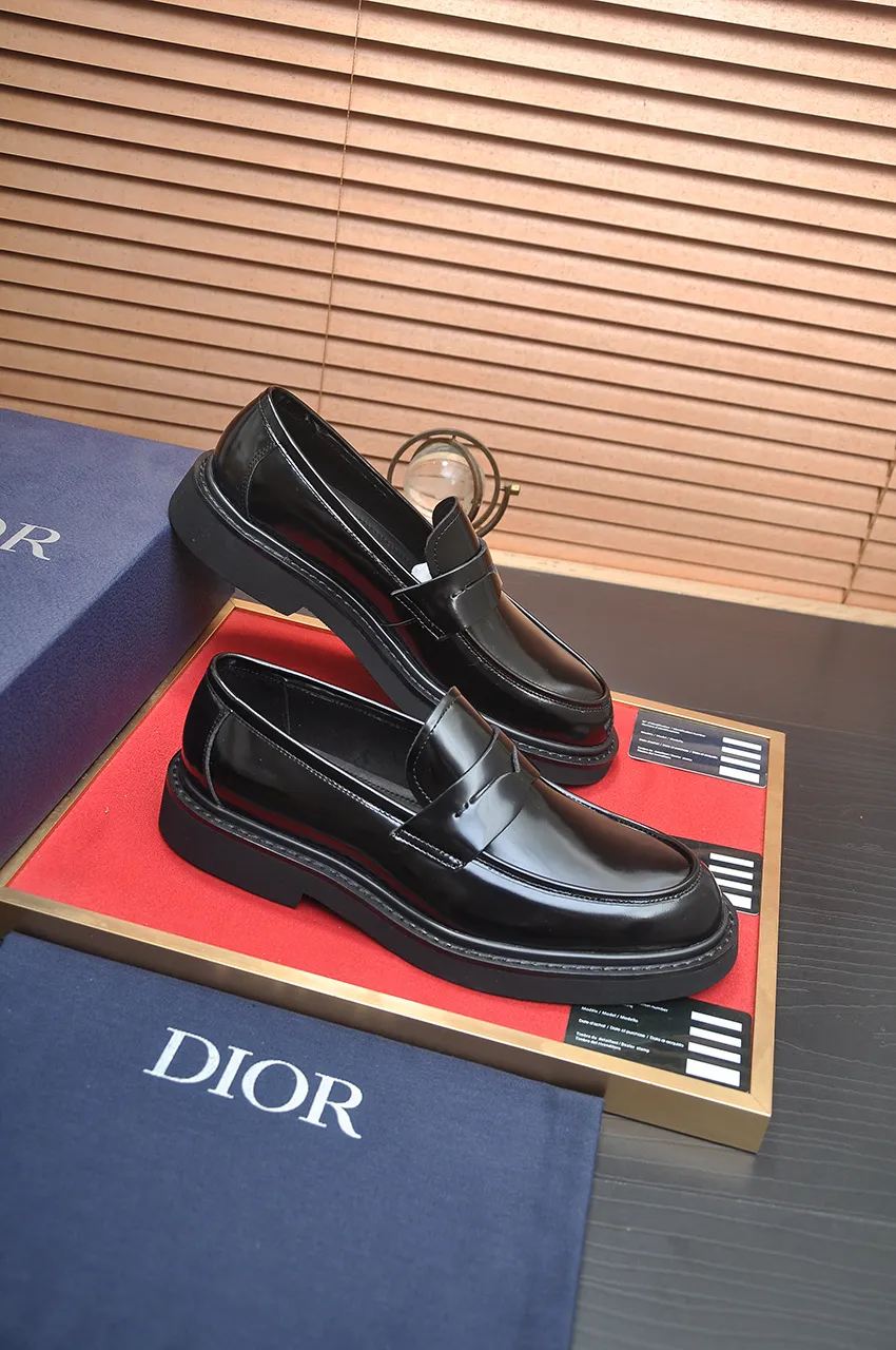 Men's shoes 💰800💶[Dior] (water-dyed cowhide lining) Dior original 1:1 high-quality factory, imported original materials, imported version of raw cowhide, water-dyed cowhide lining, original TPU outsole, code number: 39-44 (38 45 custom-made, non-refundable)